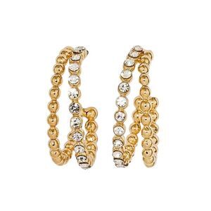 Sugarfix by BaubleBar Crystal Beaded Double Hoop Earrings